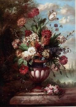 unknow artist Floral, beautiful classical still life of flowers.069